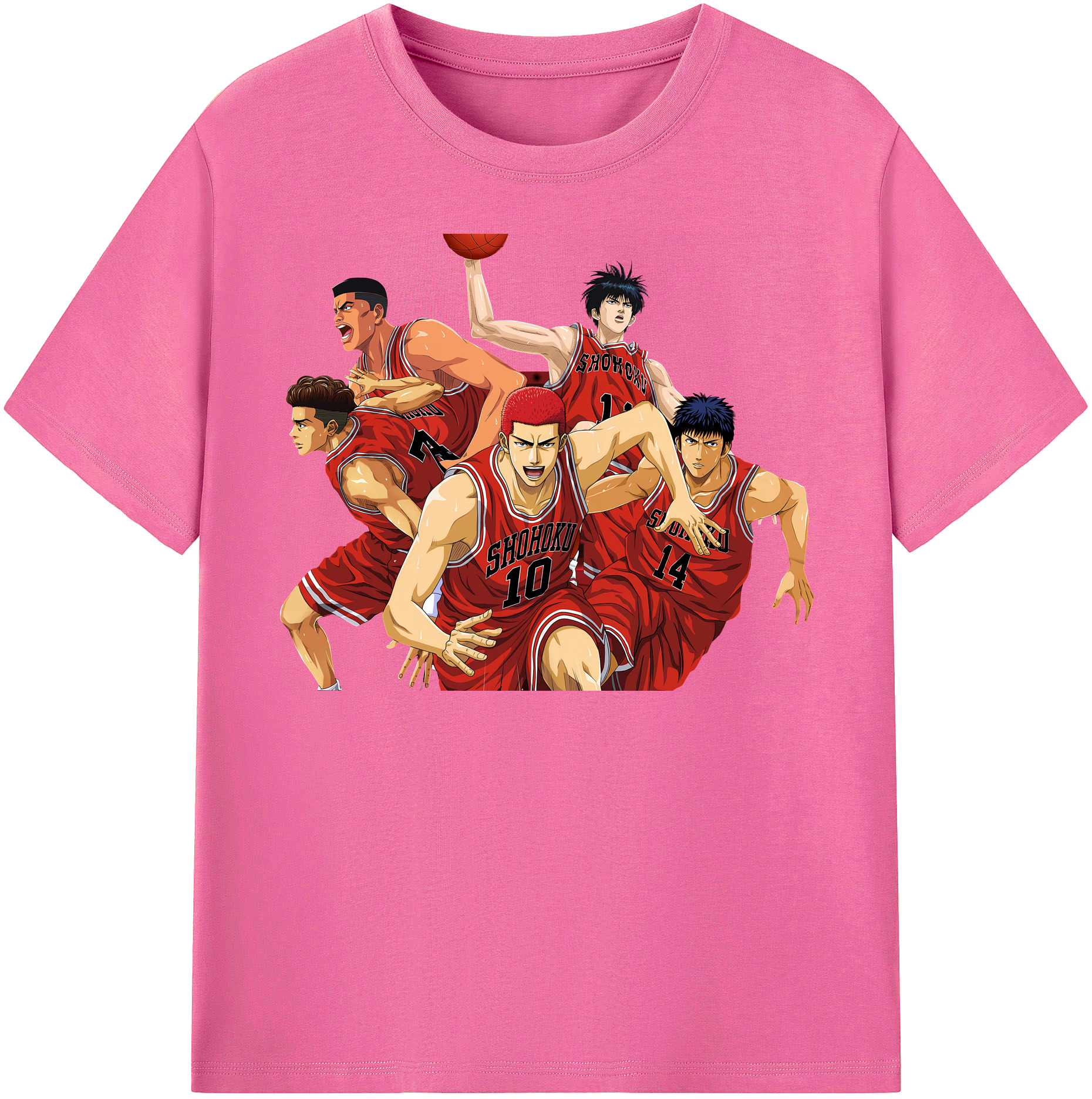 （画像用） SLAM DUNK／スラムダンク レディースカジュアルプリントTシャツ（綿100％）